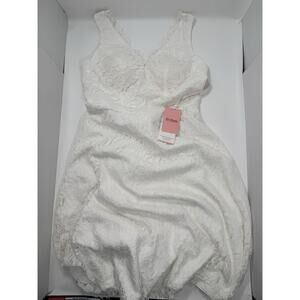 JJ House Lace Knee-length Bridesmaid Dress Charmeuse Bow size 10